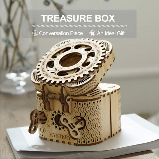 Mystery - Treasure Box - Wooden 3D Puzzle Kit