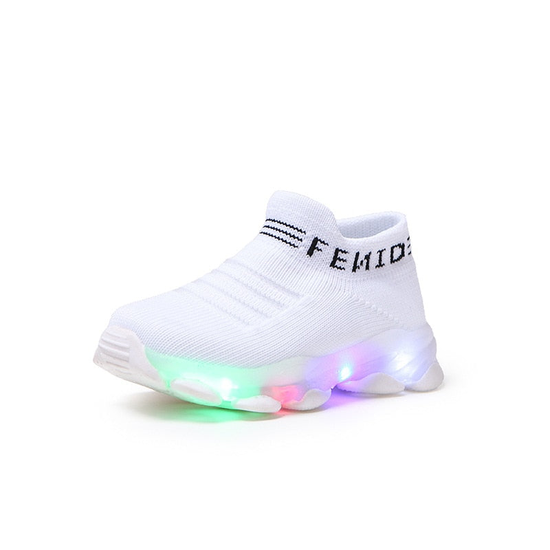 LED Luminous Kids Sneakers Socks