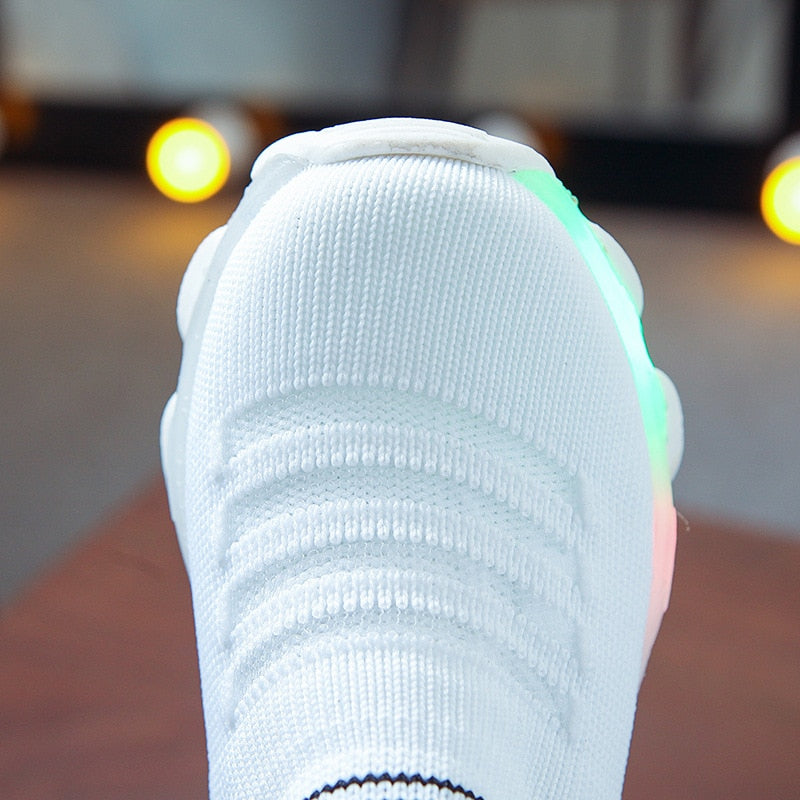 LED Luminous Kids Sneakers Socks