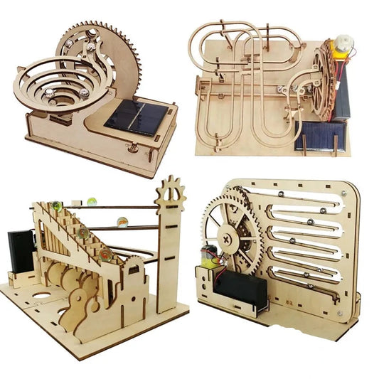 Motorized Marble Run 3D Wooden Puzzle Kits